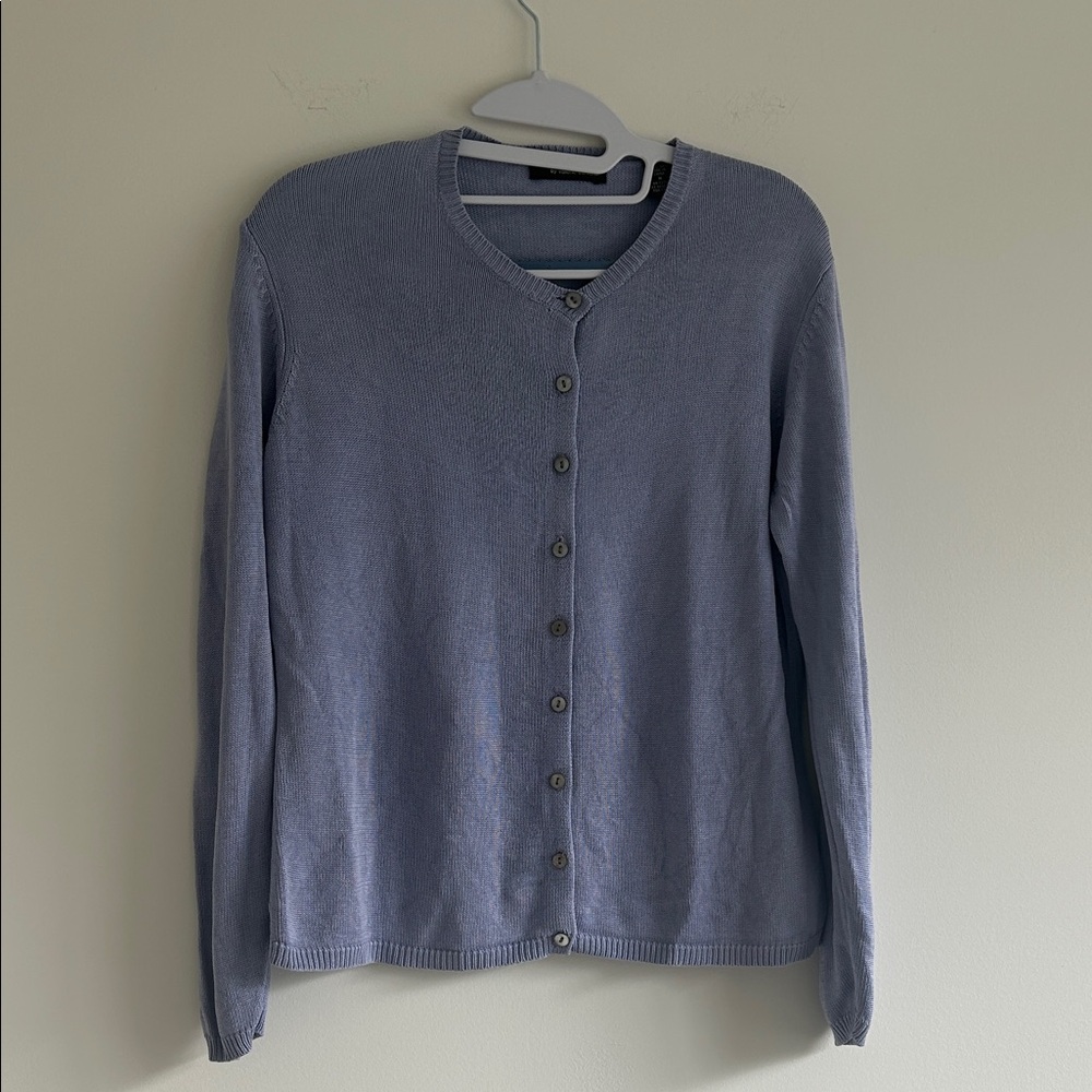 Valerie Stevens Soft Purple Button-Up Cardigan